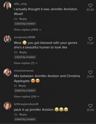 TikTok goes crazy over Jennifer Aniston's look-a-like 2/3 (Image via TikTok)